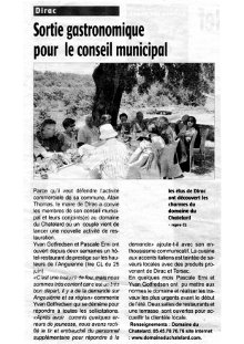 Article Charente Libre : Sortie Gastronomique image