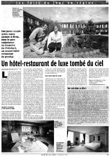 Article SUD OUEST – Nouvelle vie de Chatelard image