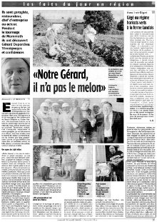 Article Charente Libre : Gérard Depardieu image